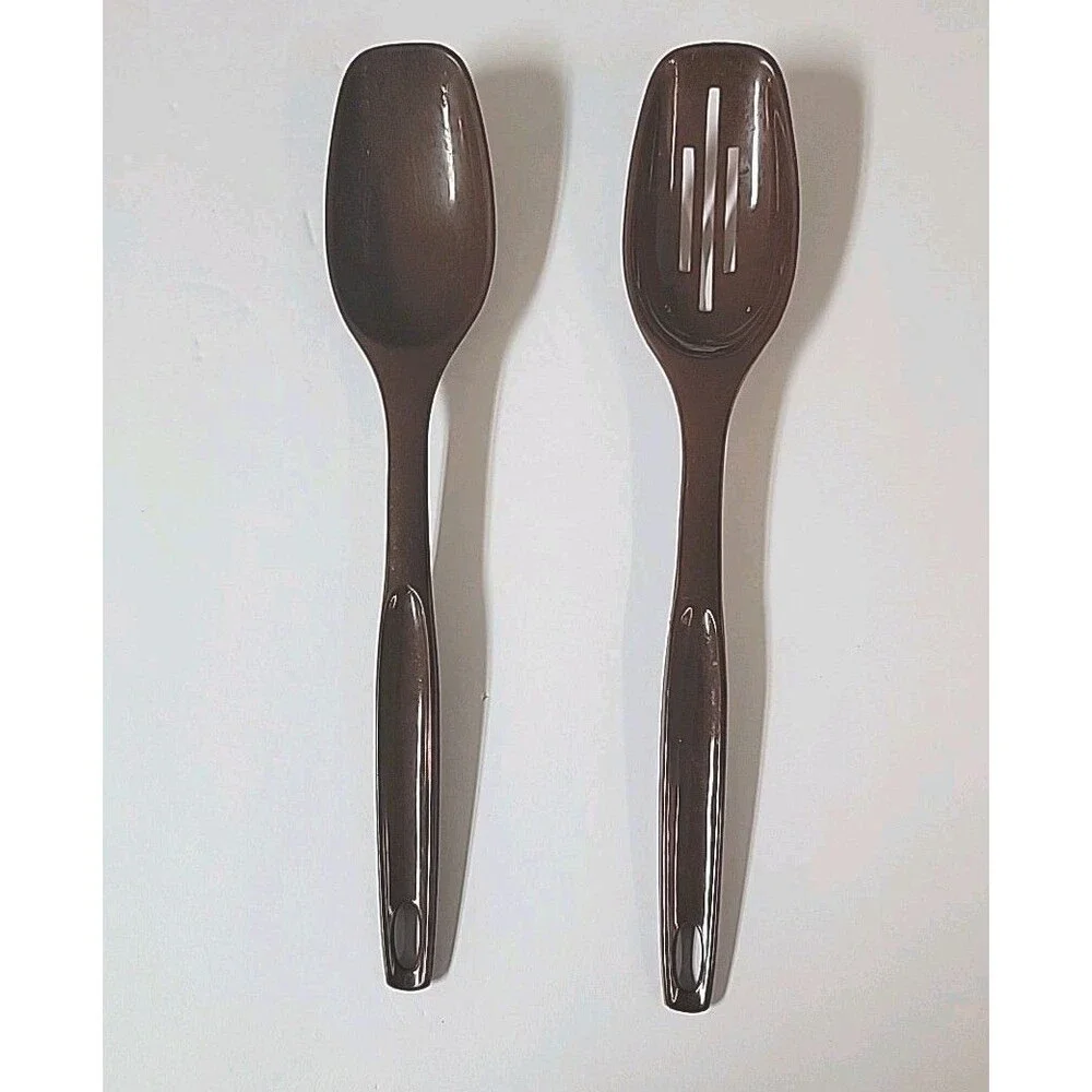 Vintage Foley Nylon Set of 2, Slotted Draining Serving Spoon Kitchen Utensils
